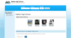 Desktop Screenshot of matherhighschool.net