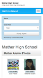Mobile Screenshot of matherhighschool.net